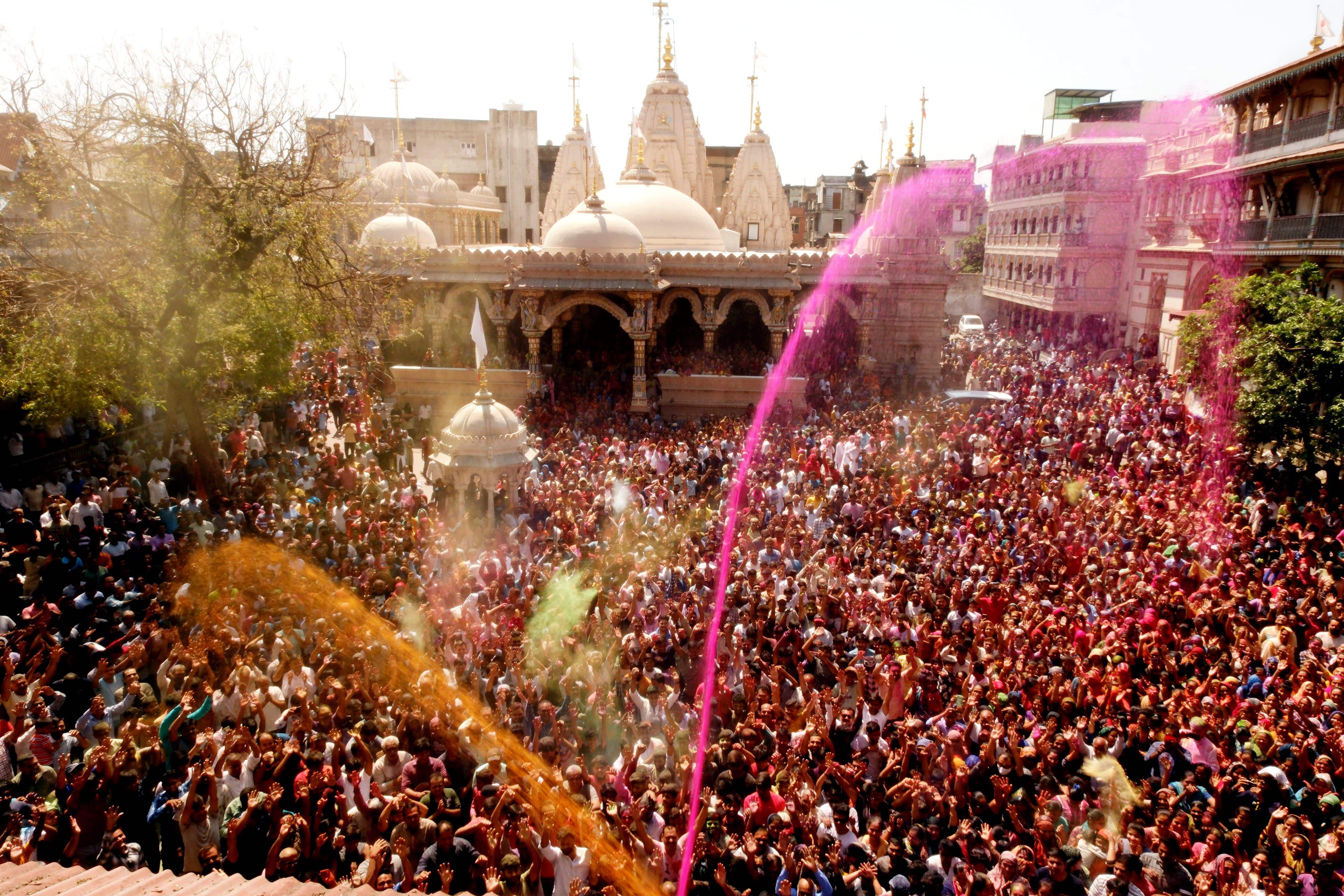 Holi celebration in Ahmedabad