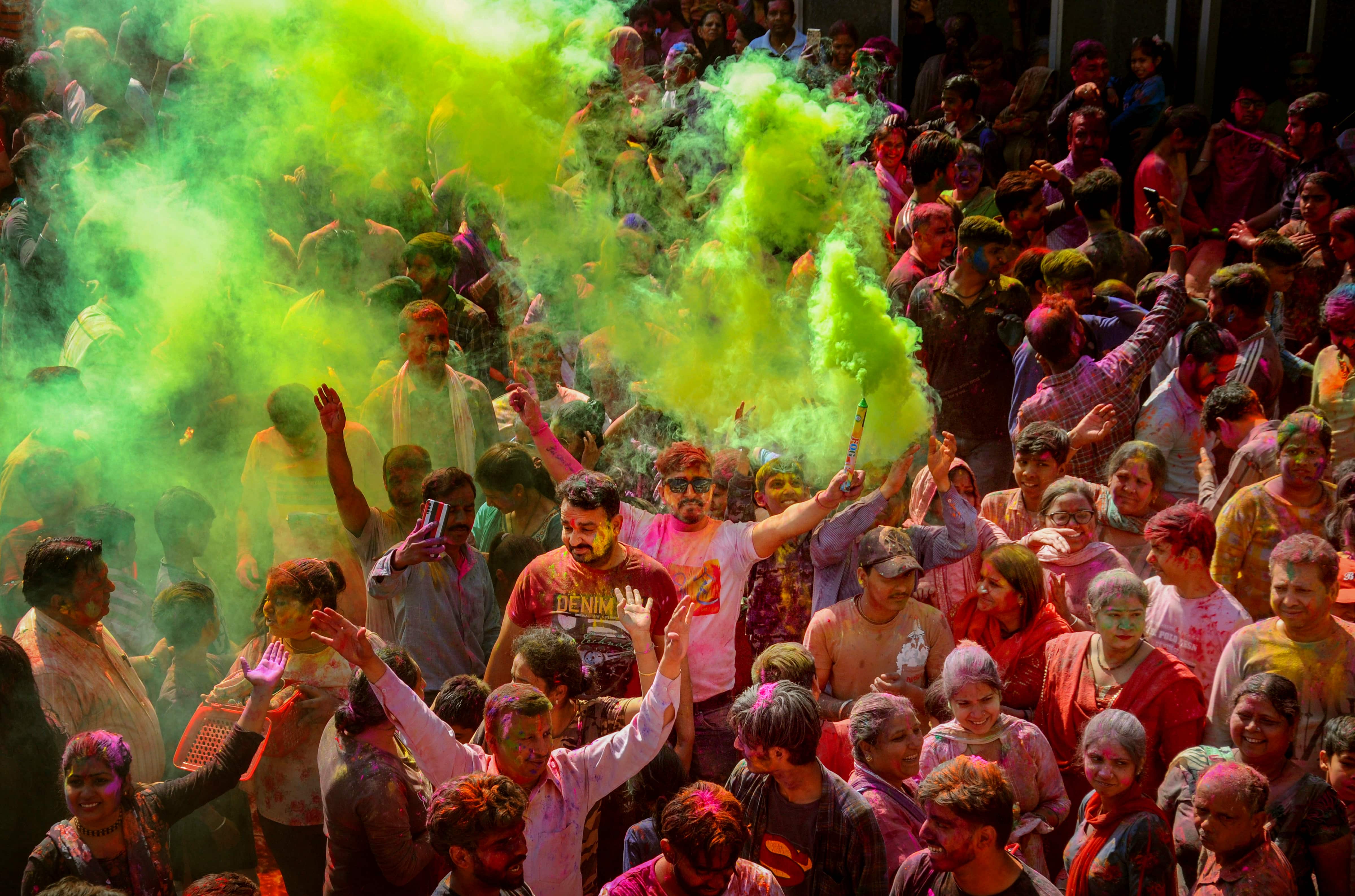 Holi celebration in Amritsar