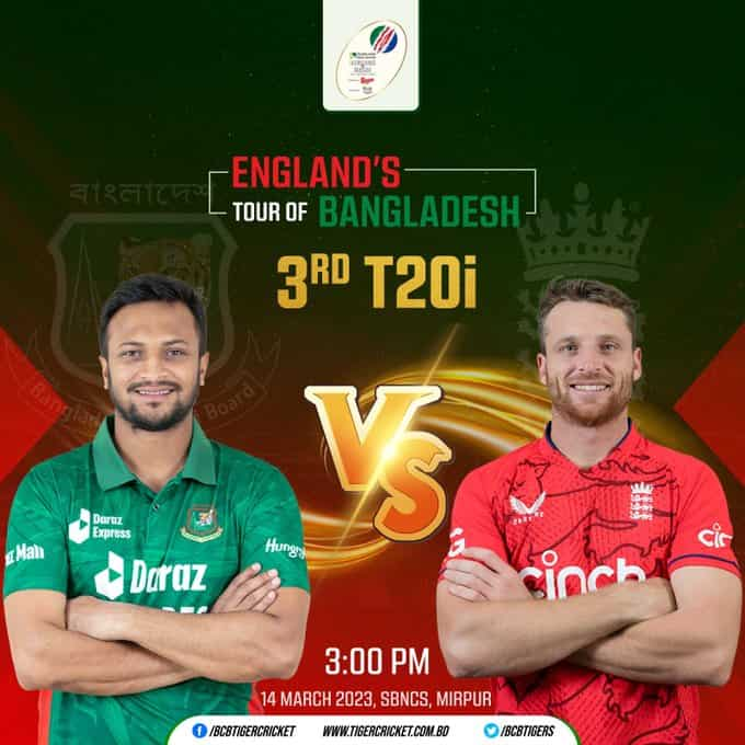 BAN vs ENG 3rd T20I Live Streaming When and where to watch Live