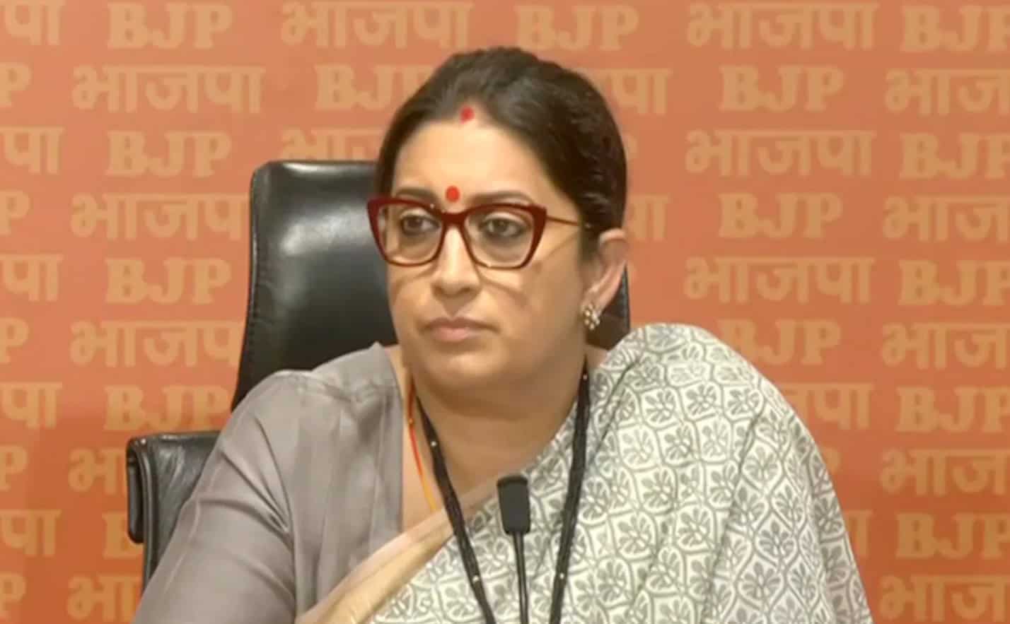 "Nation Demands Apology": Smriti Irani Slams Rahul Gandhi On London Remarks