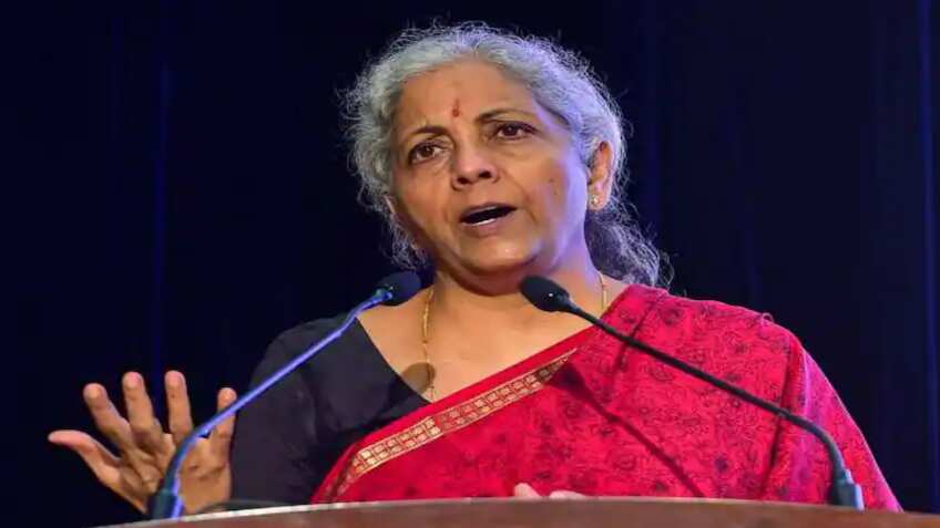 Finance Minister Nirmala Sitharaman says govt hasn't stopped banks from filling Rs 2000 notes in ATMs