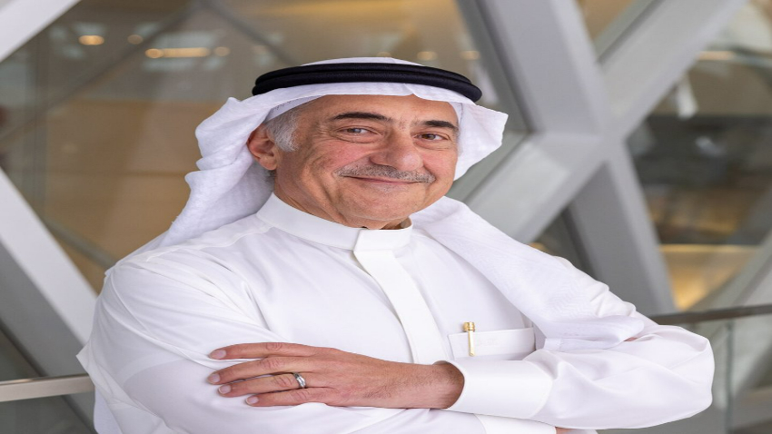 Saudi National Bank chair Ammar al-Khudairy puts down his papers after Credit Suisse storm