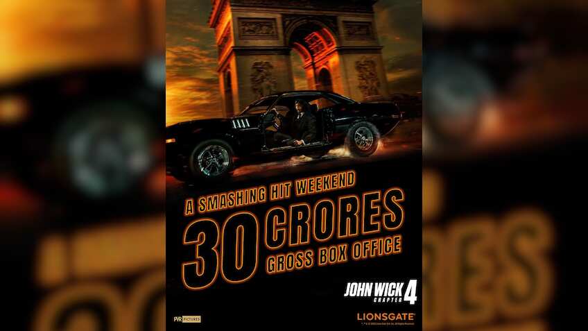 John Wick Chapter 4: SMASHING HIT first weekend! Keanu Reeves-starrer grosses Rs 30 crore in India - Check day 4 collection, cast, trailer, other details