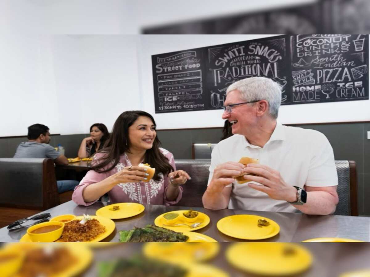 Apple CEO Tim Cook savours Vada Pav in