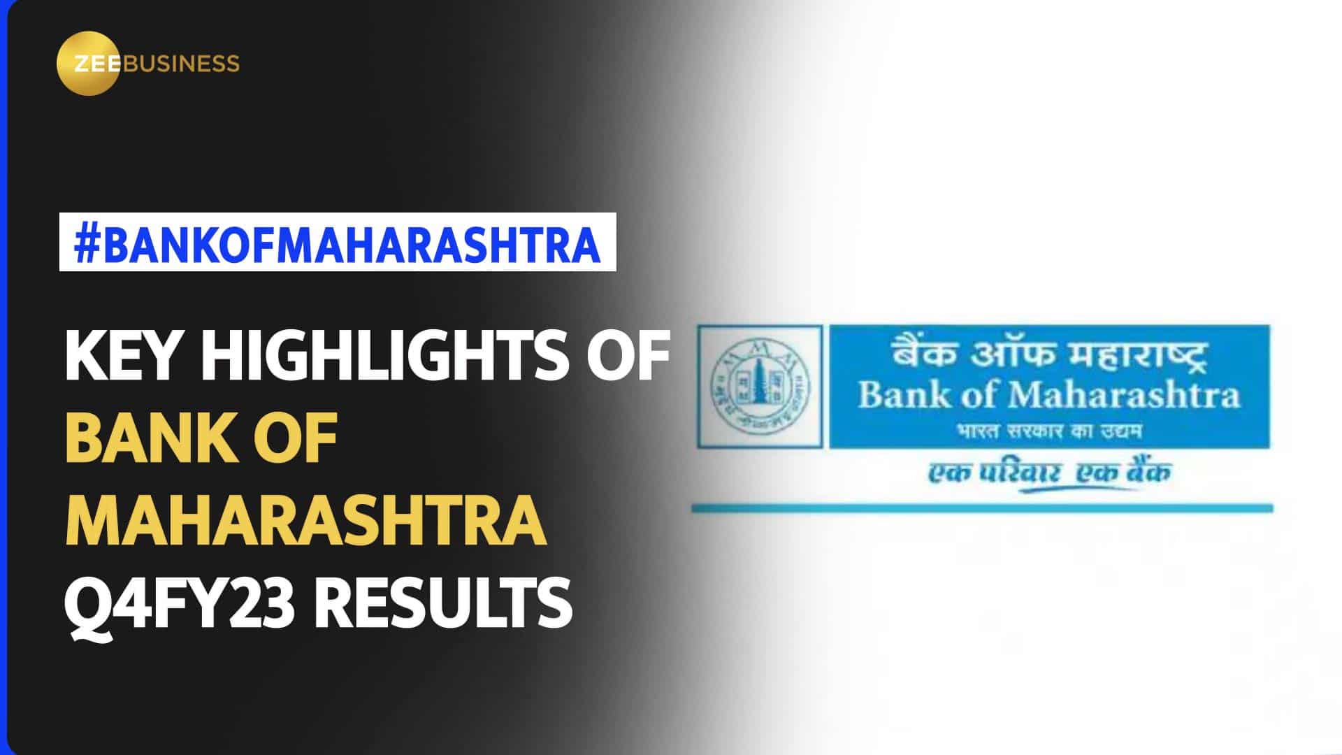 Bank of Maharashtra shares jump over 8% post strong Q4FY23 results 