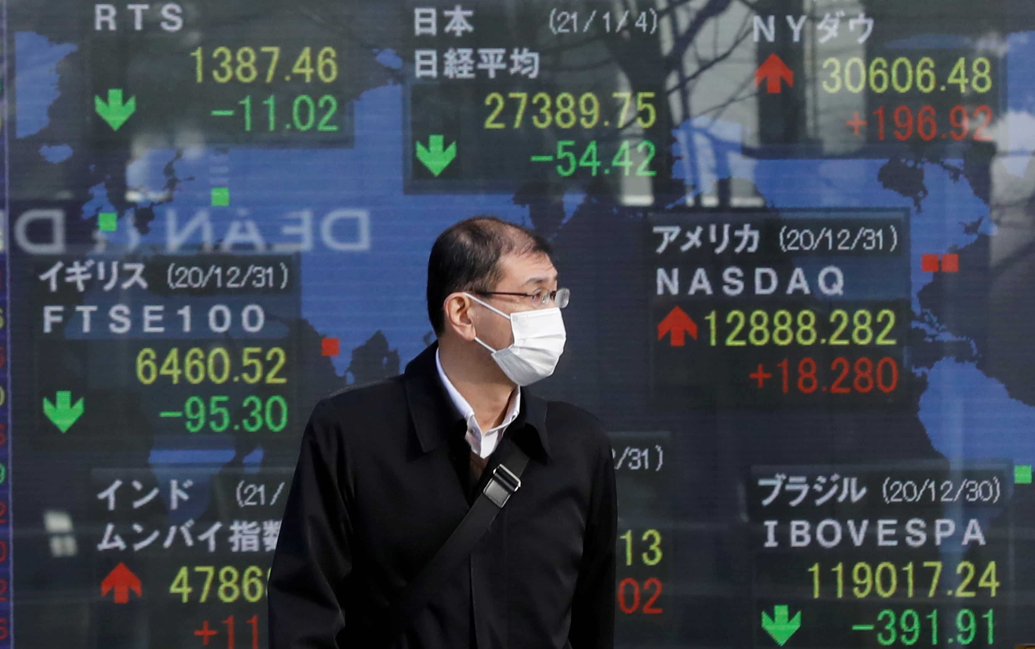Asian stocks edge lower, dollar firm as US inflation data looms
