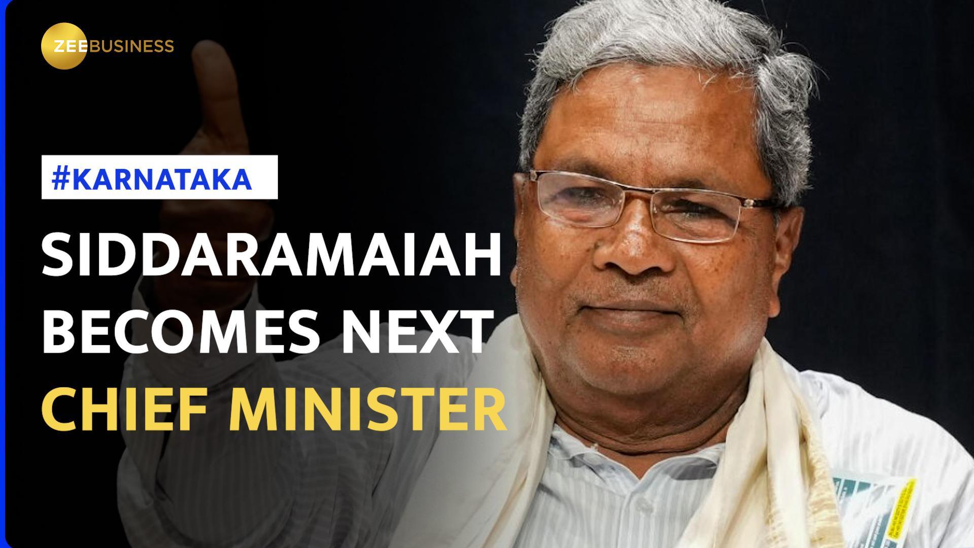 Siddaramaiah To Take Oath As Karnataka Chief Minister On May 20 Zee Business