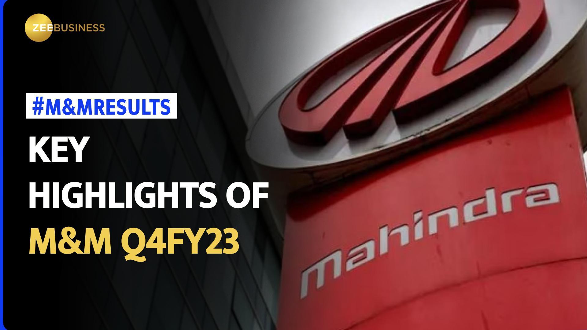 Mahindra & Mahindra Q4 Results: Standalone net profit rises 22.1% to Rs 1,549 crore; 325% dividend announced