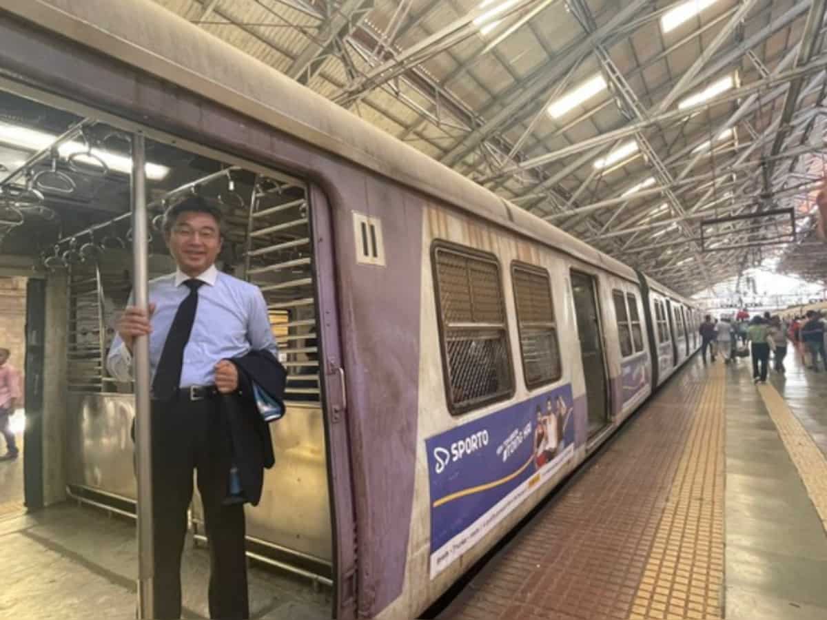 Japanese ambassador Hiroshi Suzuki takes ride in Mumbai local, explores markets