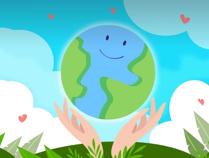 Poster design for mother earth day with blue earth and blue sky Stock  Vector Image & Art - Alamy