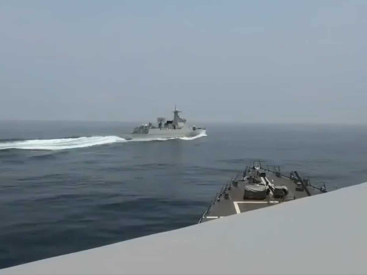 ‘Unsafe interaction': US slams Chinese warship’s risky manoeuvre near ...