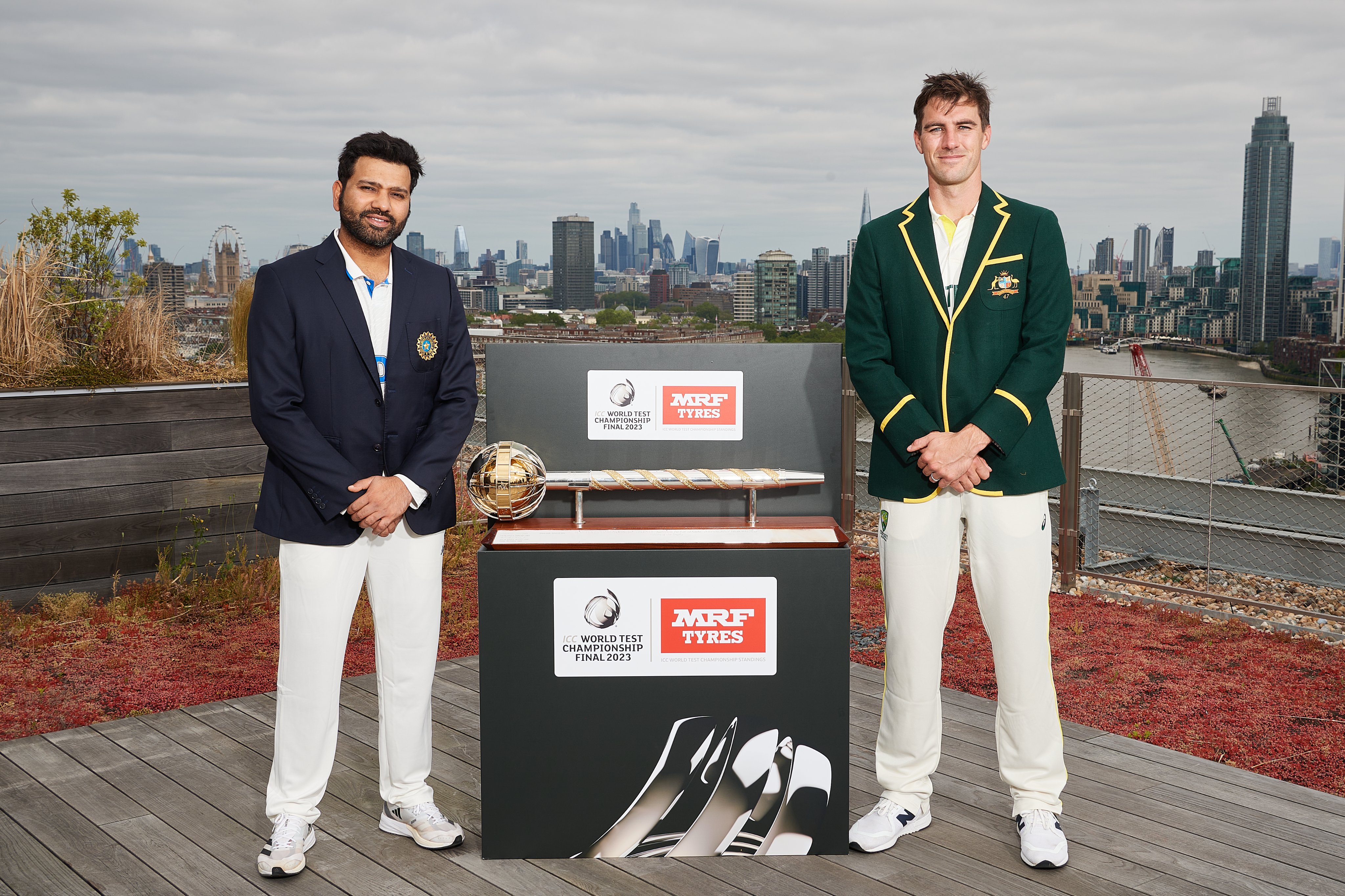 Rohit Sharma's Indian team vs Pat Cummins' Australian team at ICC WTC Final