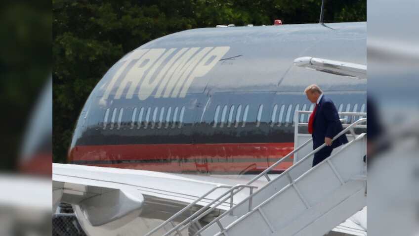 In court, Donald Trump faced charges with no cameras present. Outside, he campaigned for all to see