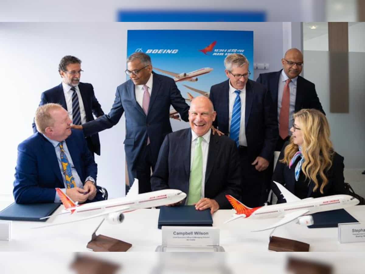Air India signs purchase agreements at Paris Air Show, orders 470 Airbus and Boeing aircraft   