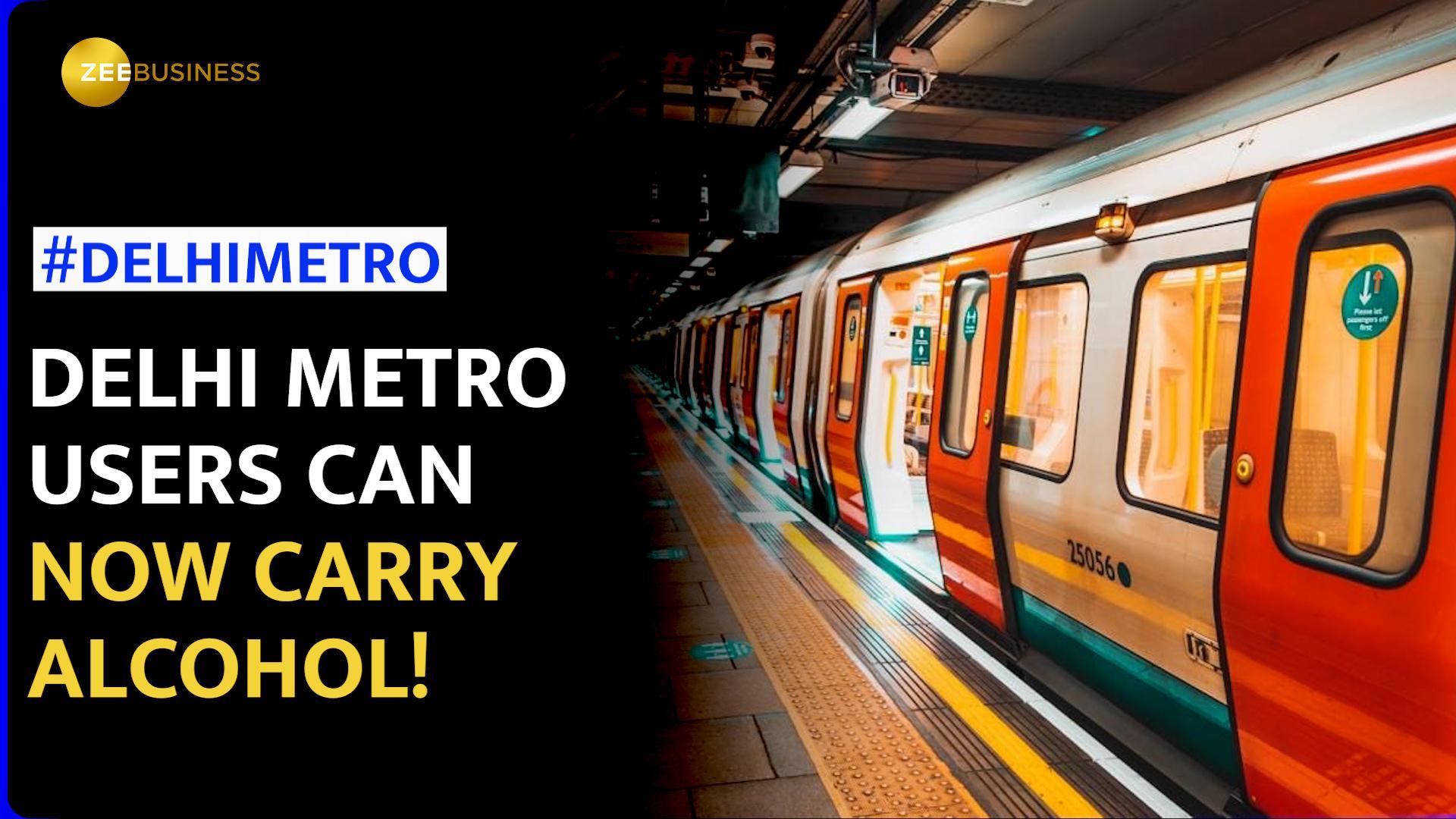Cheers to Change Delhi Metro allows sealed alcohol bottles on all