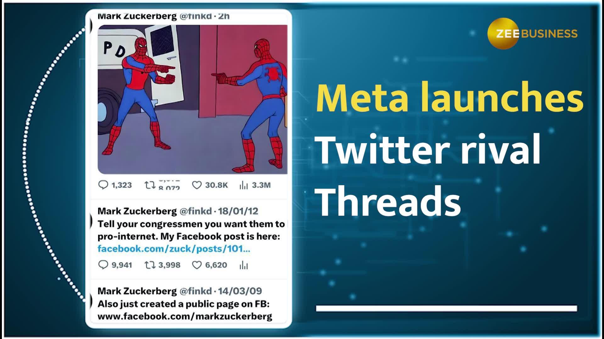 Mark Zuckerberg Tweet After 11 Years as Meta Launches Threads Zee(00)