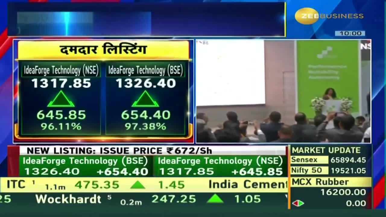 Ideaforge technology share price sale