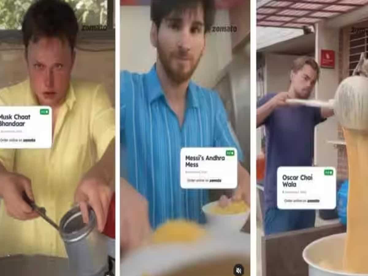 Zomato’s AI generated ad featuring Elon Musk, Messi as food stall owners leaves viewers amused