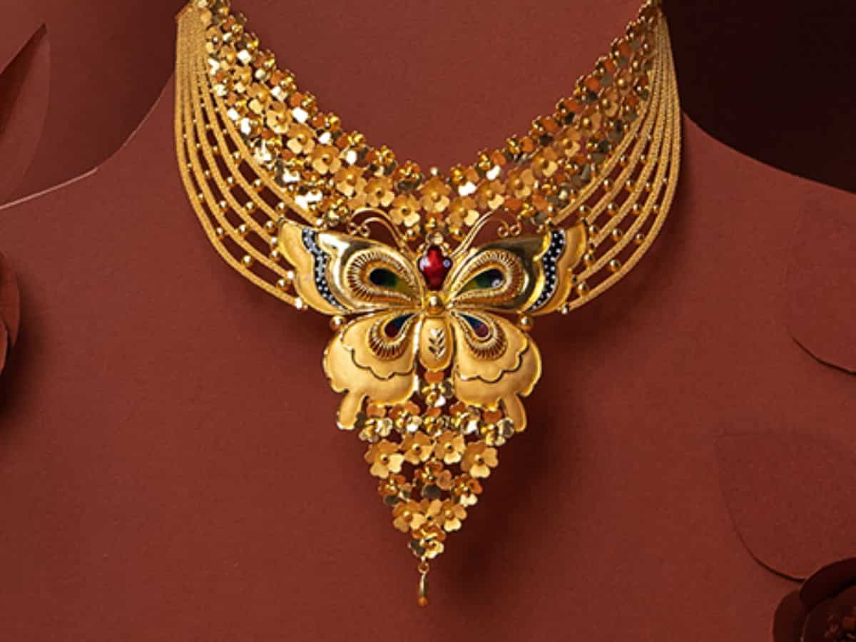 Senco gold necklace set deals designs with price