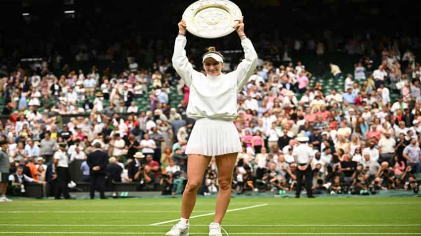 Marketa Vondrousova of Czech Republic becomes 1st unseeded woman to win  Wimbledon