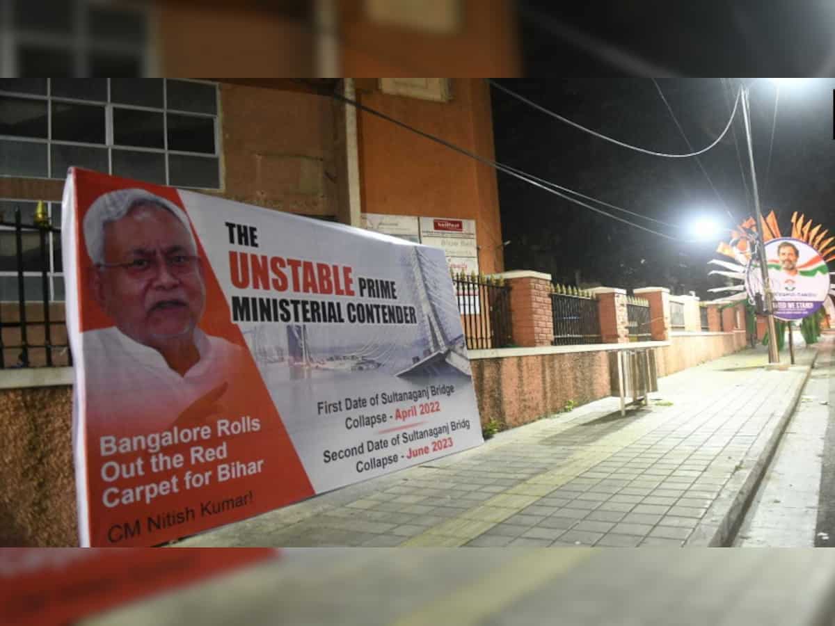 Opposition meet: Posters targetting Nitish Kumar spring up in Bengaluru