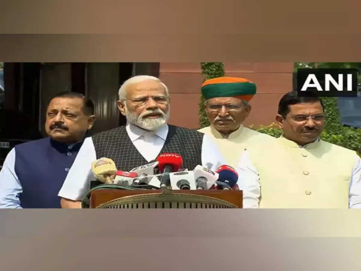 PM Modi urges MPs to make maximum use of monsoon session of Parliament to discuss issues in public interest