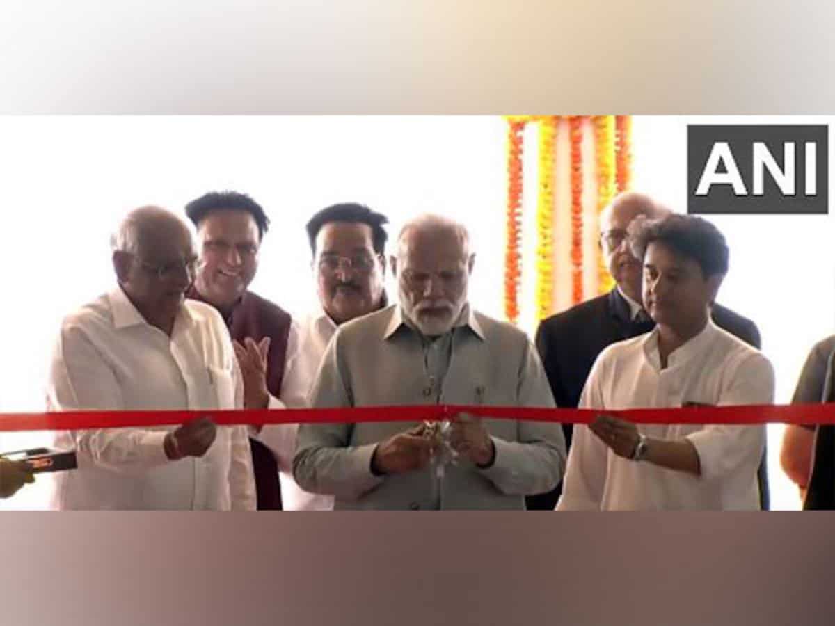 PM Modi inaugurates international airport near Rajkot city in Gujarat