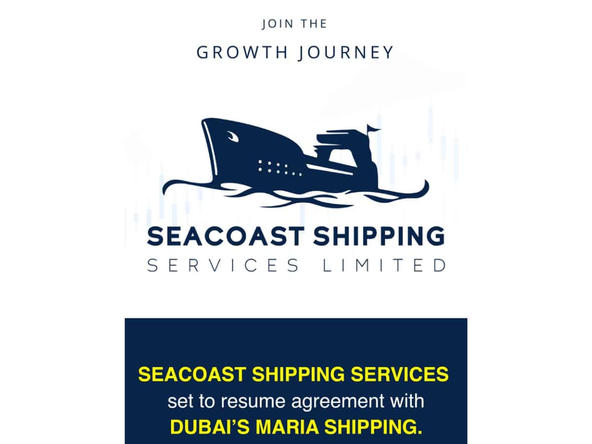  Seacoast Shipping Services set to resume agreement with Dubai’s Maria Shipping