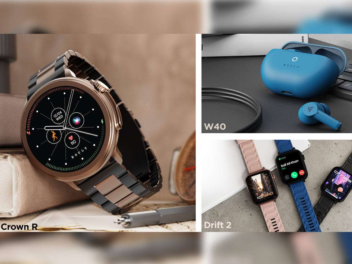 Boult unveils Crown R, Drift 2 smartwatches alongside W40 TWS - Check ...