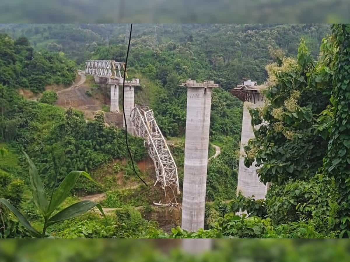 17 killed after under-construction railway bridge collapses in Mizoram