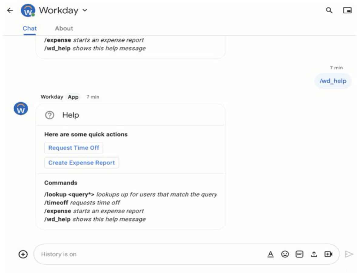 Google introduces Workday app for Chat