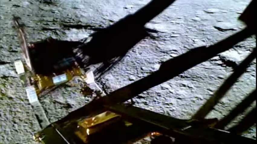 Chandrayaan-3: ISRO releases video of Pragyaan rover sliding off Vikram lander and touching down Moon's surface