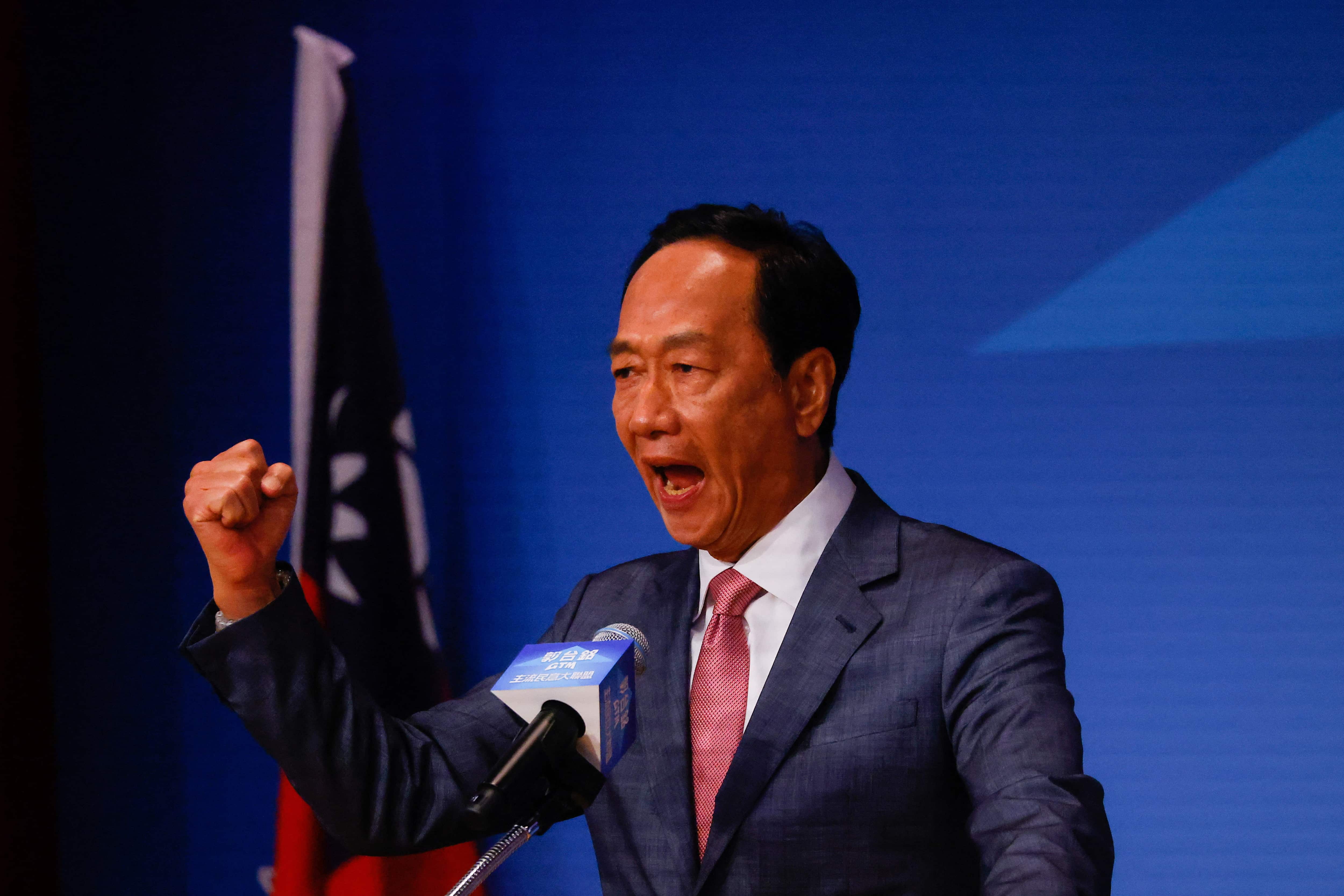 Foxconn billionaire Terry Gou says he will seek Taiwan's presidency as independent candidate
