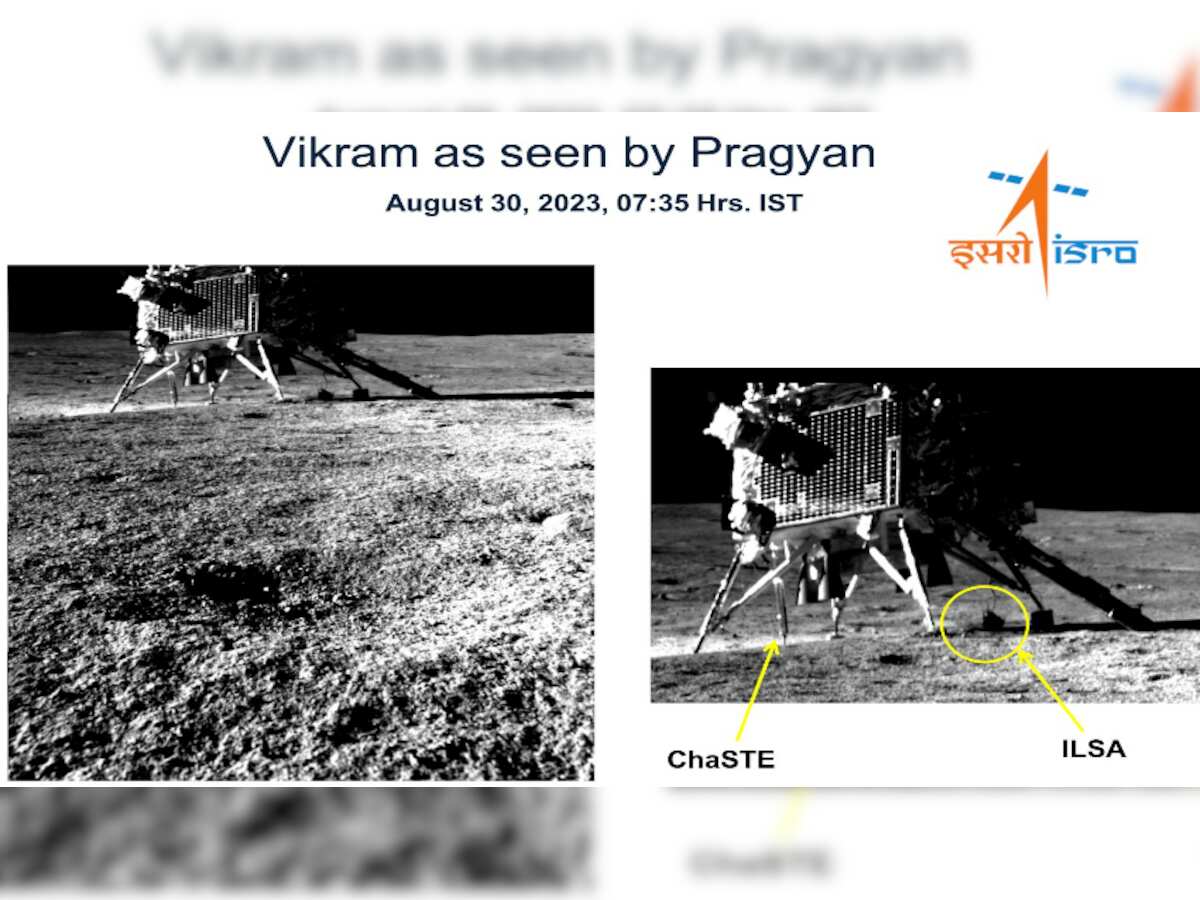 Chandrayaan-3 Update: Pragyan rover clicks image of Vikram lander standing on Moon's surface