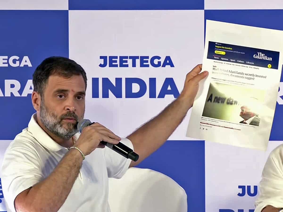 Rahul Gandhi calls for JPC probe into reports that Adani family associates secretly invested in own shares