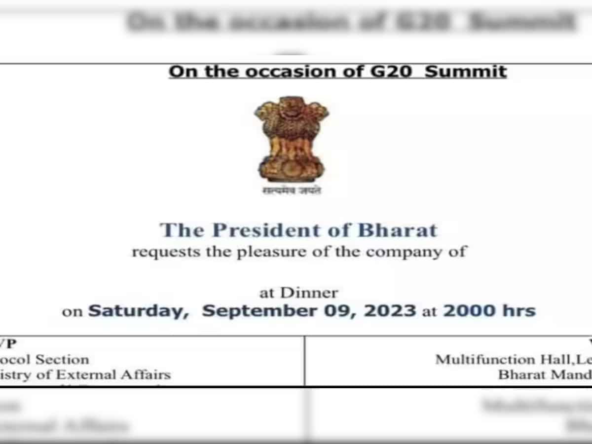India vs Bharat: Why did 'Bharat' written on President's G-20 dinner card draw controversy? What is origin of name 'Bharat'?