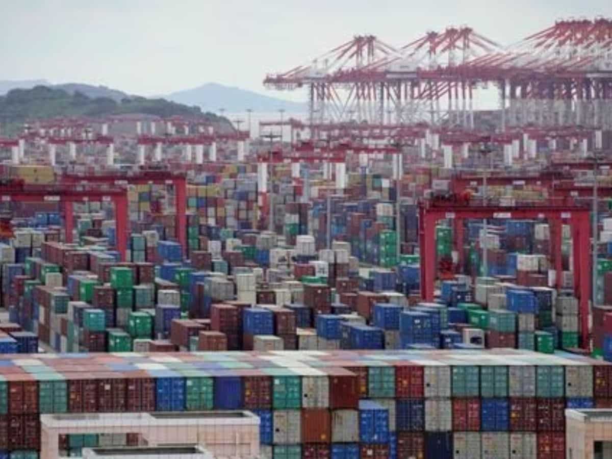China's August exports, imports fall less than expected