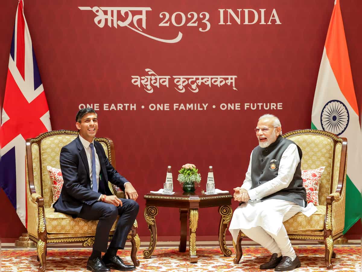 G20 Summit: PM Modi, Sunak hold bilateral meeting on sidelines of G20 