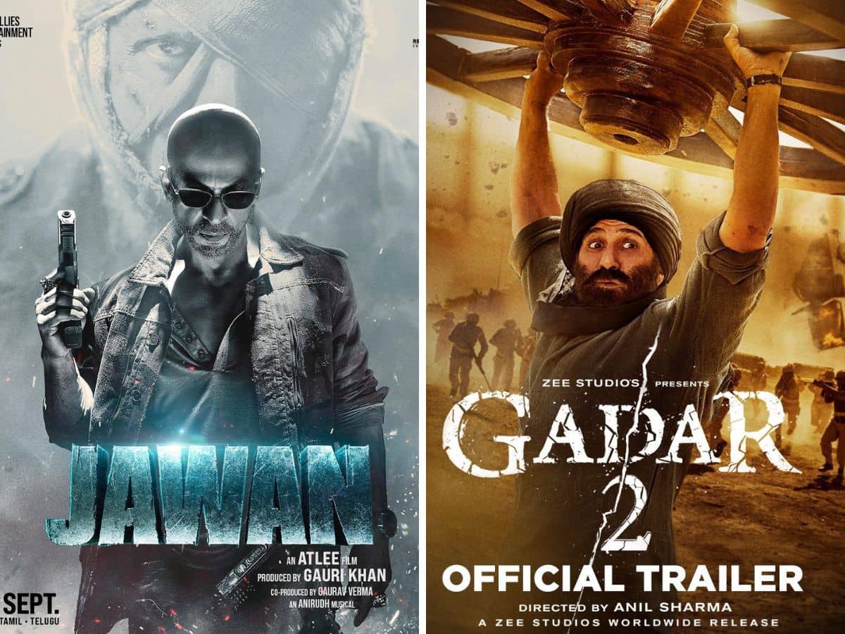 Jawan vs Gadar 2 vs Pathaan box office lifetime collection: Shah Rukh Khan film enters Rs 300 crore club on Day 5 beats Sunny Deol starrer