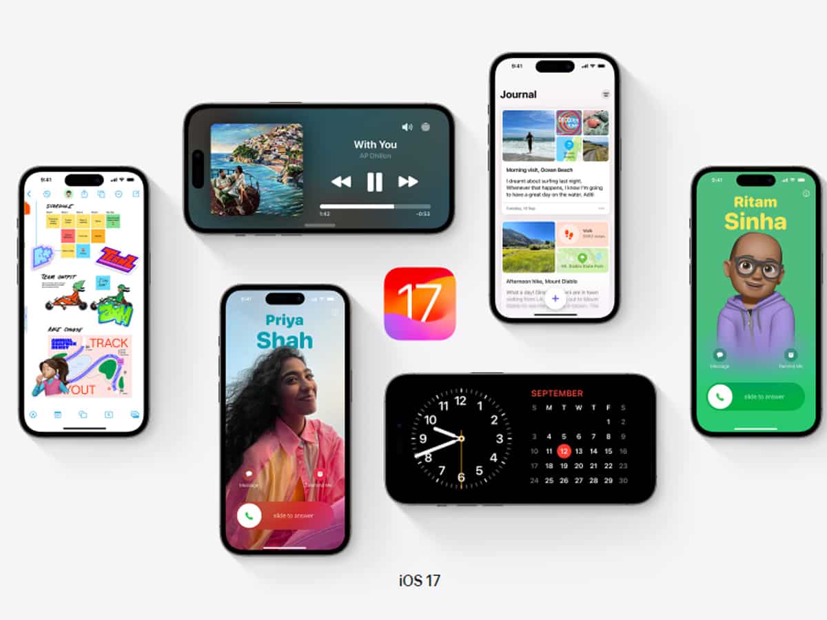 Apple's iOS 17 arrives as free software for iPhones on Sep 18