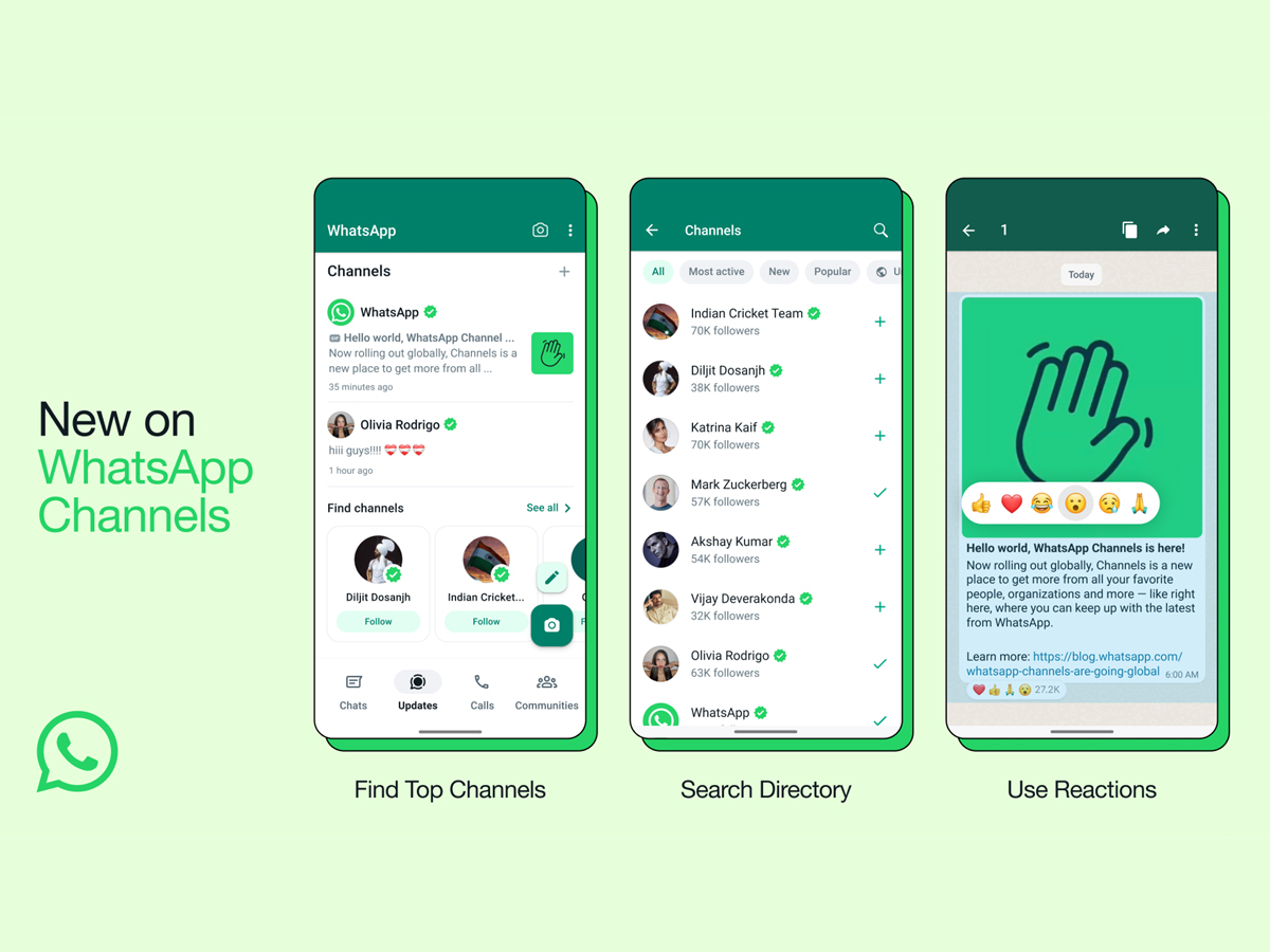 WhatsApp Channels launched in India: Here's how to use it and follow your favourite celebs