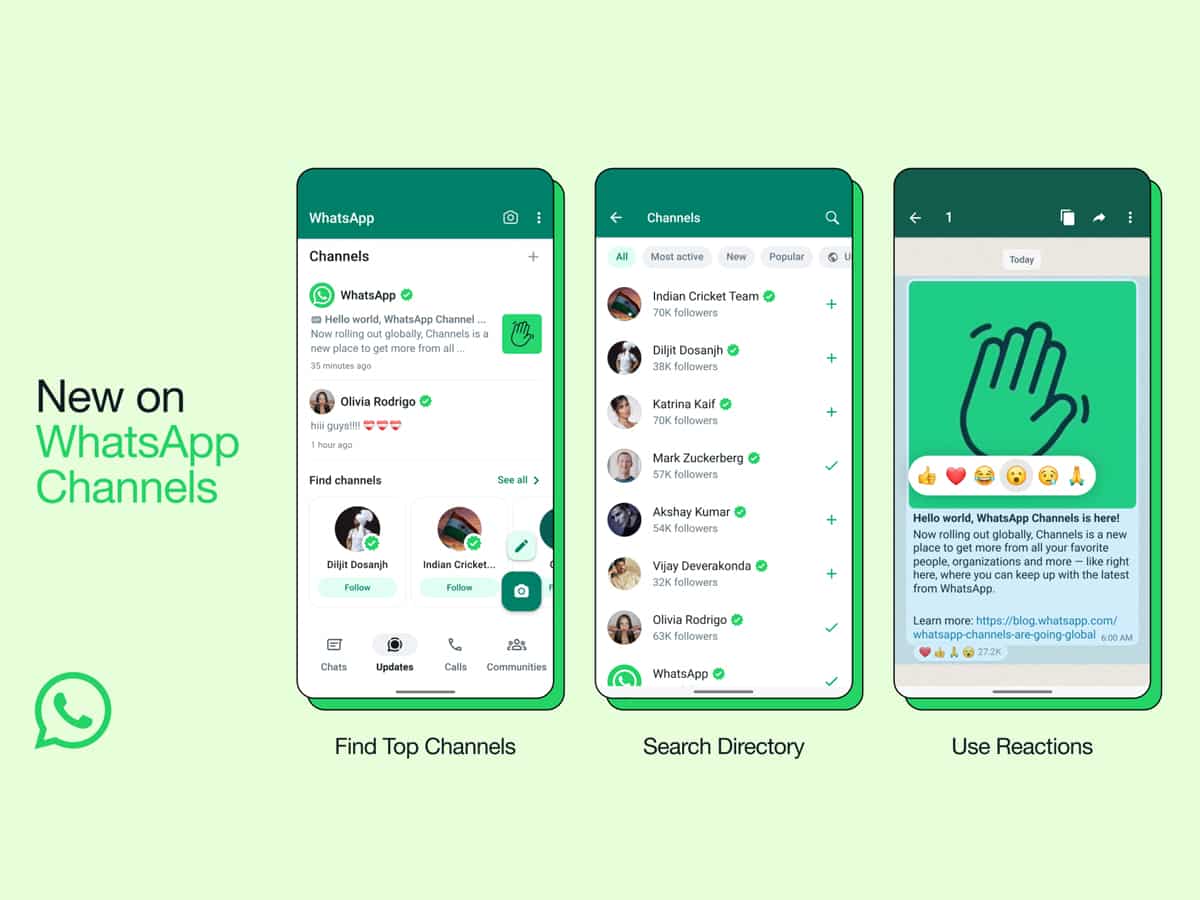 WhatsApp Channels launched in India: Here's how to use it and follow your favourite celebs