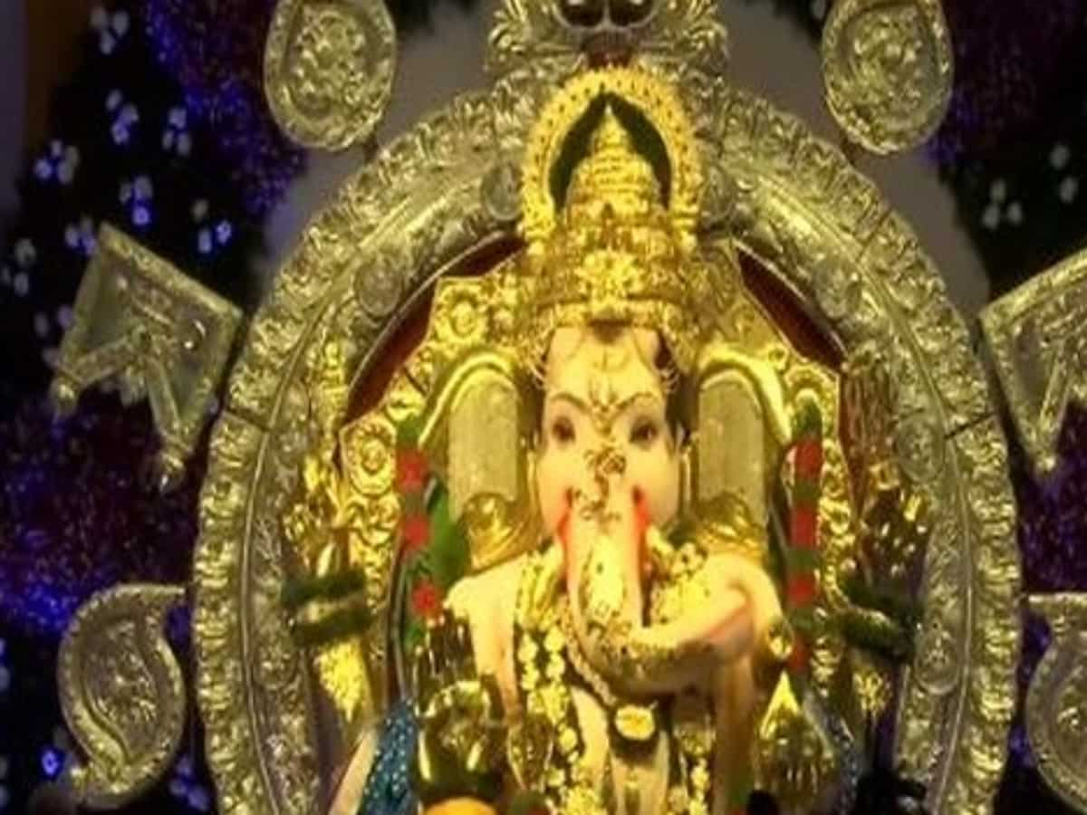 Lord Ganesh idol adorned with 69 kg gold, 336 kg silver in Mumbai