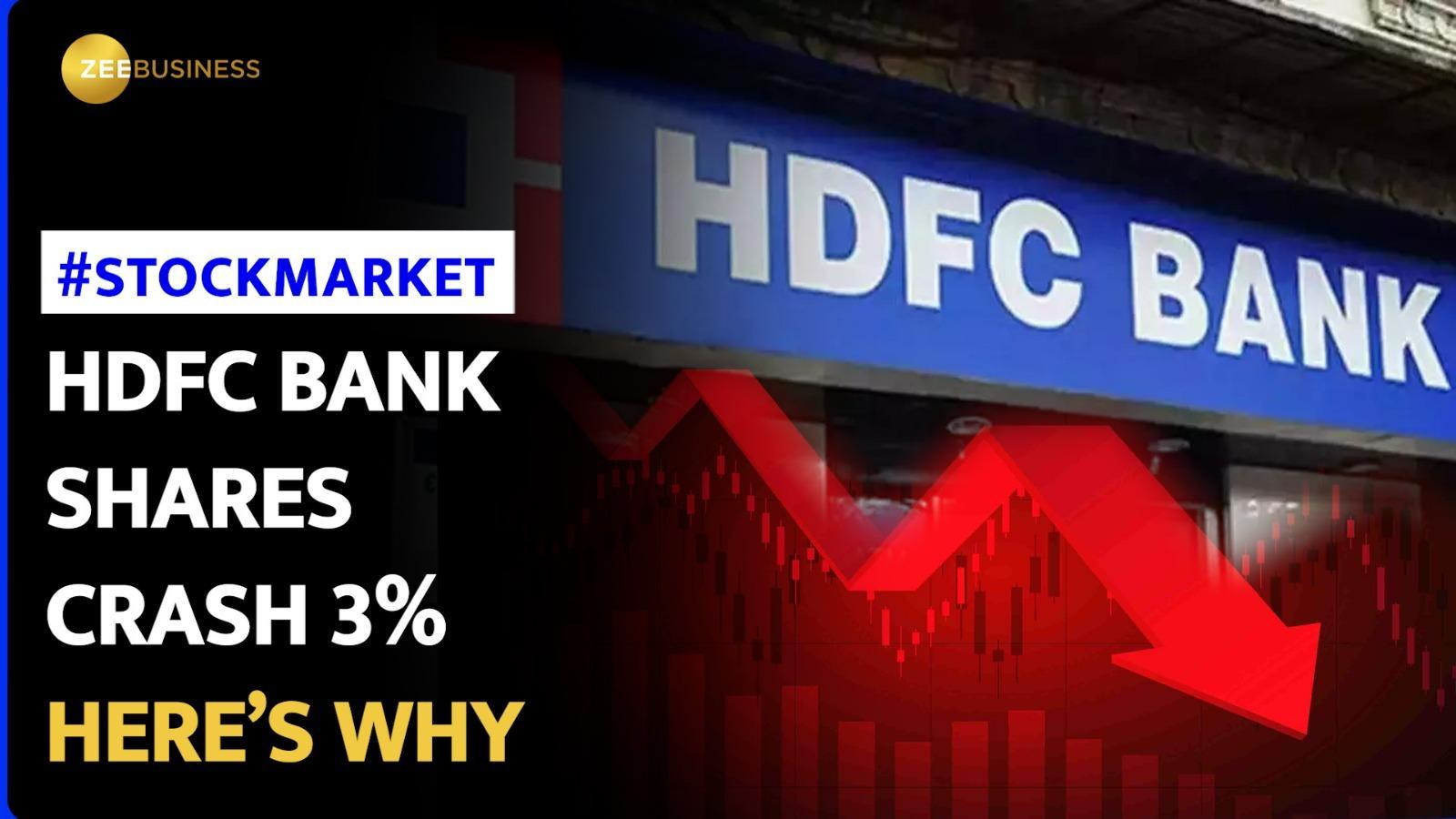 HDFC Bank Share Price Plunges Over 3% as Analysts Express Concerns ...