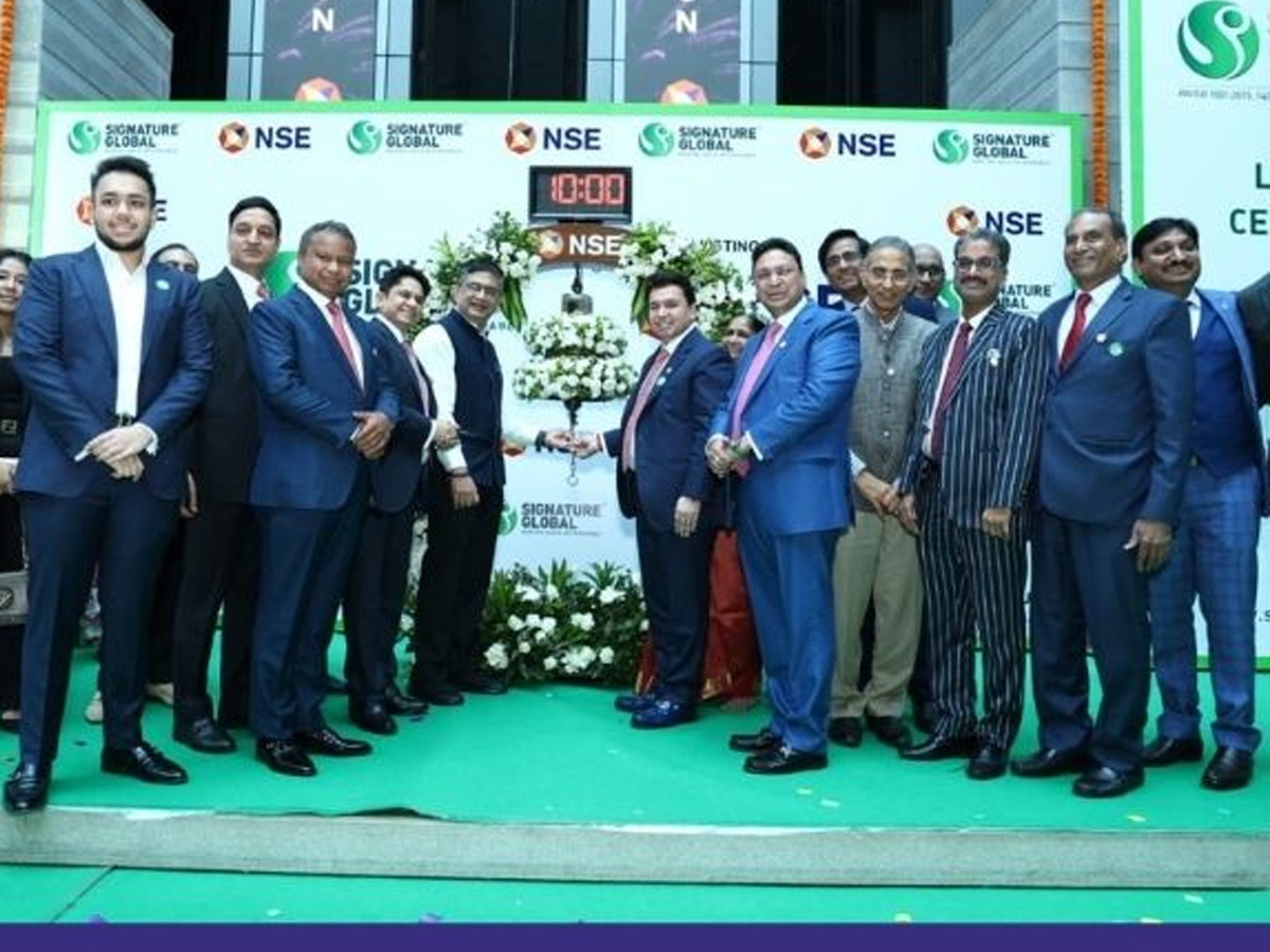 Signature Global shares list at premium of around 16% per cent over issue price
