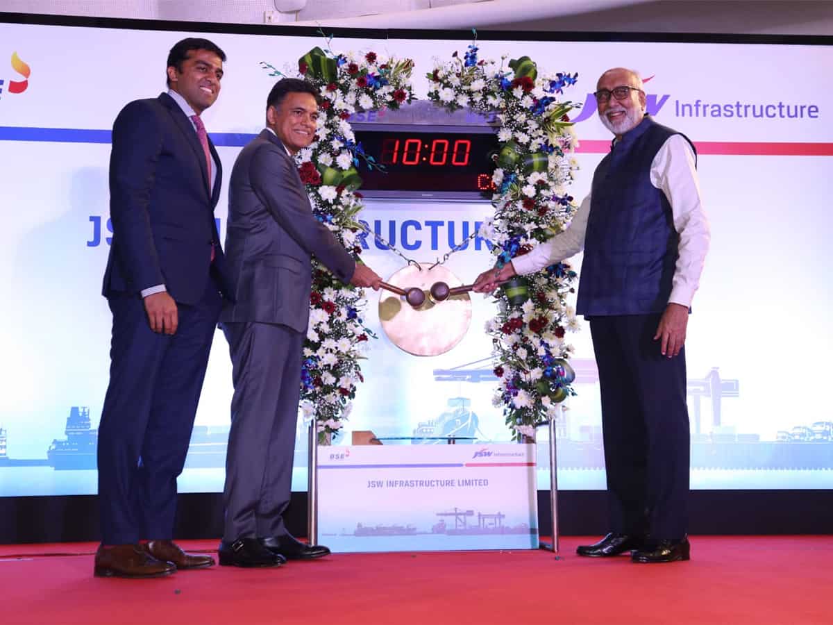 JSW Infrastructure makes strong debut at Dalal Street, shares list at 20% premium