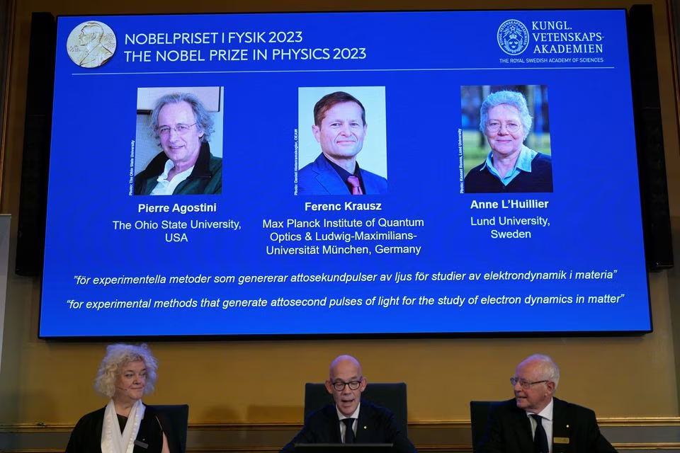 Nobel Prize 2023: 3 scientists win prize in physics for work on electrons in atoms during split seconds