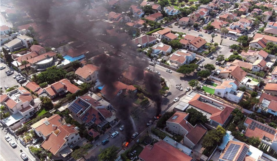 Hamas surprise attack out of Gaza Strip stuns Israel and leaves dozens