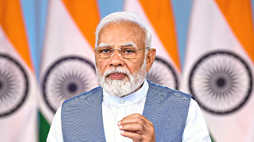 Modi Setting Photo PM Modi aims to set up Indian Space Station by 2035; to send first ...