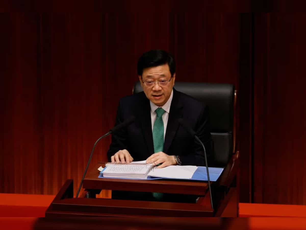 Hong Kong leader focuses on property and security in policy address